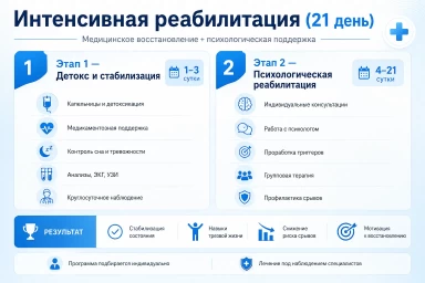 Реабилитация за 21 день в Берёзовском